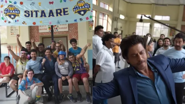 shah-rukh-khan-poses-with-aamir-khan-and-sitaare-zameen-par-cast-strikes-his-iconic-pose