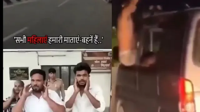 woman-biker-on-way-to-uttarakhand-harrassed-by-shirtless-men-in-speeding-car-arrested-after-video-goes-viral-watch
