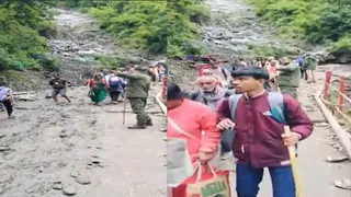 Uttarakhand: Two Pilgrims Dead, Two Injured In Landslide On Kedarnath Yatra Route;  Rescue Efforts Underway | Watch