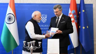 PM Modi Gets Special Gift In Zagreb: Vezdin's Sanskrit Grammar, Written In Latin In 1790
