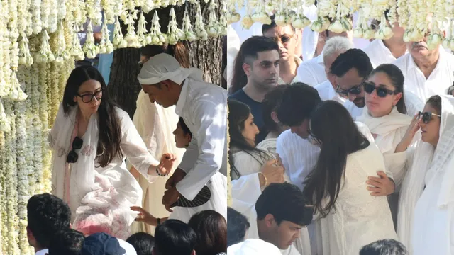 Sunjay Kapur Funeral: Karisma Kapoor's Son Kiaan Breaks Down At His Father's Last Rites; Kareena Kapoor-Saif Ali Khan In Attendance