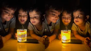 Glass Of Water Placed Over Flashlight Turns Magical Using Turmeric; Viral Video Of Kids' Reaction Will Leave You Amazed