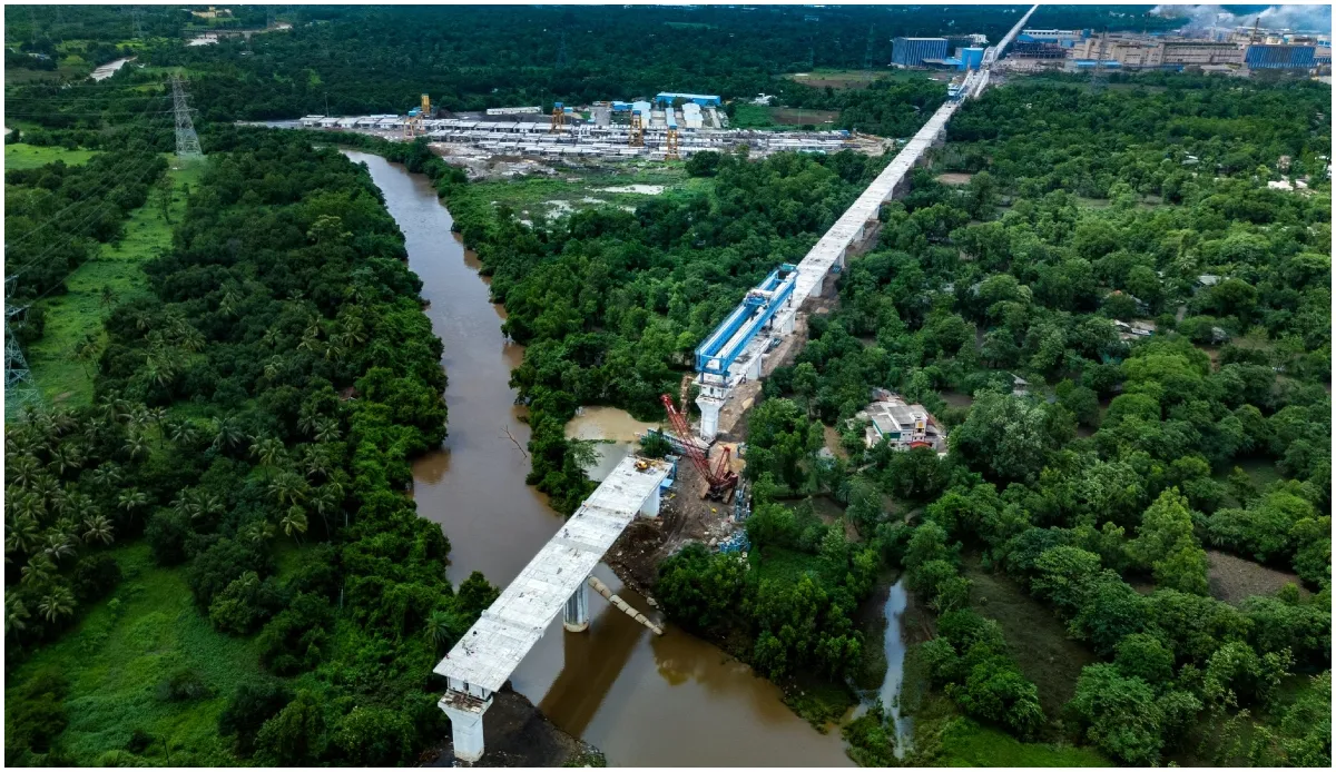 mumbai-ahmedabad-bullet-train-update-key-bridge-over-darotha-river-between-boisar-and-vapi-completed-details