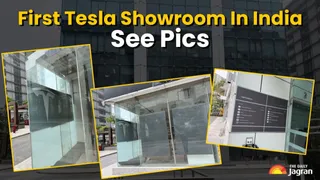 First Tesla Showroom In India To Be At BKC Mumbai, Viral Pics Show It Under Construction