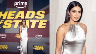 Priyanka Chopra Stuns In Silver Ralph Lauren Gown And Bulgari Earrings Worth Lakhs At Heads Of State Premiere