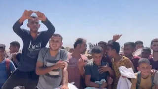 Palestinians Chant 'I Love You Trump' As US-Approved $30 Million Aid Reaches Gaza | Watch Viral Video