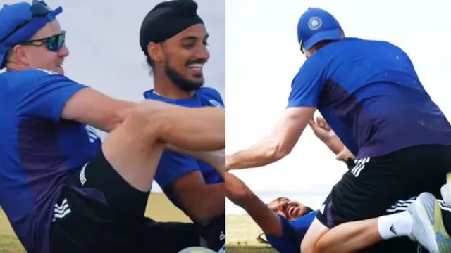 IND vs ENG: Morne Morkel Spotted Wrestling With India Pacer Arshdeep Singh During Training Session, Latter Reveals Logic Behind It | Watch