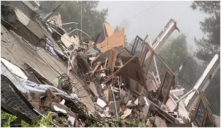Shimla: 5-Storey Building Collapses Like A Deck Of Cards, Locals Blame Highway Construction | VIDEO
