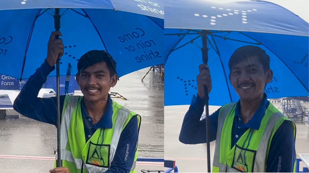 IndiGoFlightAttendantViralVideo