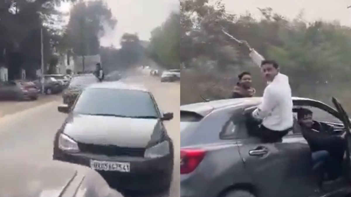 greater-noida-two-cars-caught-performing-dangerous-stunts-near-college-fined-rs-121-lakh-after-video-goes-viral