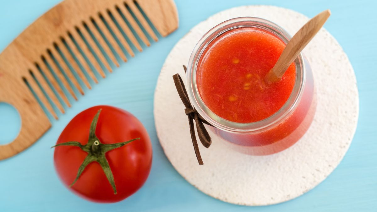 Homemade Tomato Hair Mask