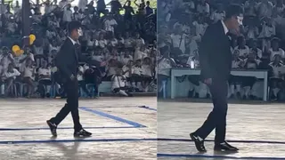 Talented Student Brings Michael Jackson's Magic To Life With Viral Moonwalk At School Event | VIDEO