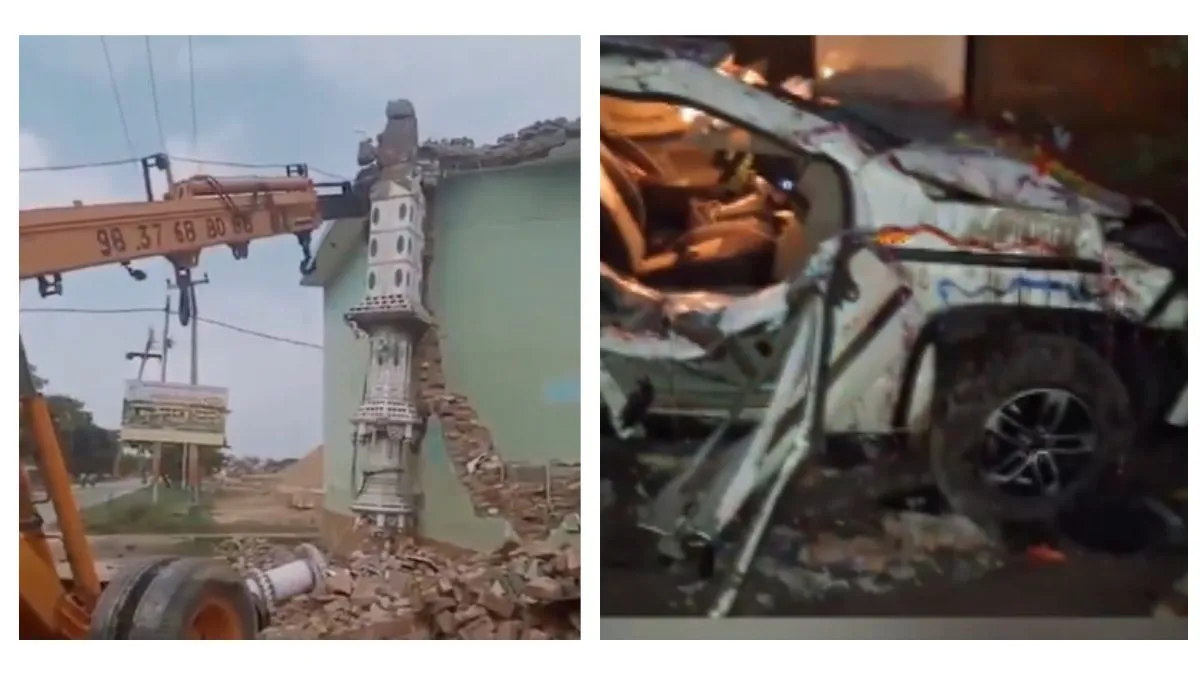 Speeding SUV Rams Into College Wall In UP's Sambhal; 8 Dead Including Groom