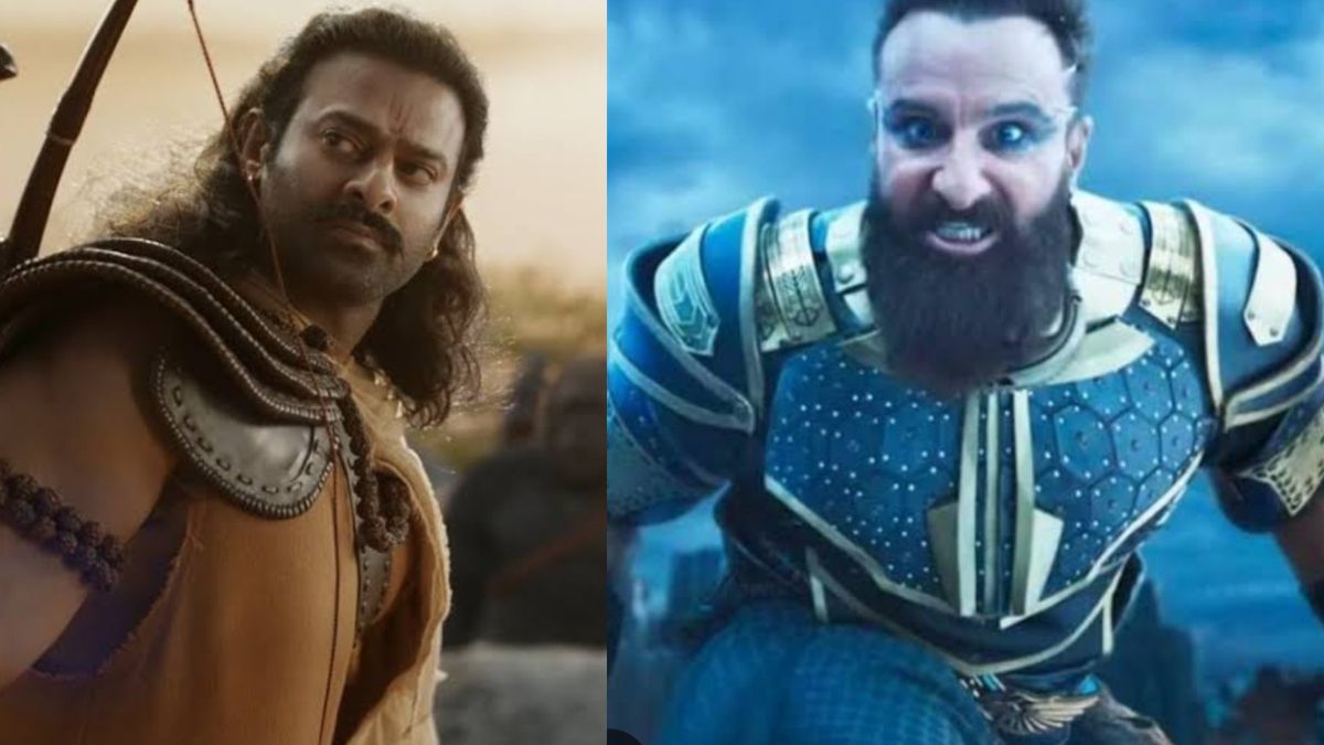 Prabhas and saif ali khan as Ram and Ravan