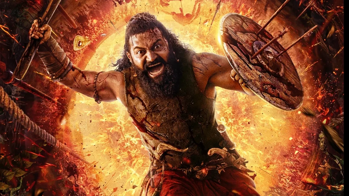 kantara-chapter-1-rishab-shetty-looks-fierce-in-first-look-from-kannada-movie-fans-go-gaga-over-birthday-poster