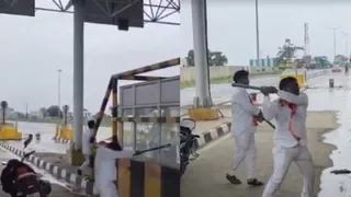 WATCH: MNS Workers Vandalise Toll Plaza In Washim Alleging Incomplete Road Work | Viral Video