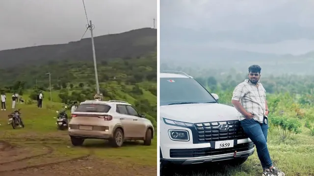 car-plunges-into-300foot-ravine-in-maharashtra-during-social-media-stunt-video