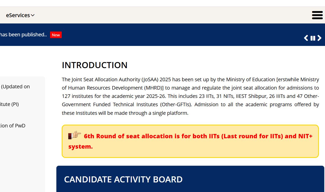 josaa-2025-round-6-seat-allotment-result-out-check-iit-class-commencement-schedule-orientation-dates-reporting-info-here
