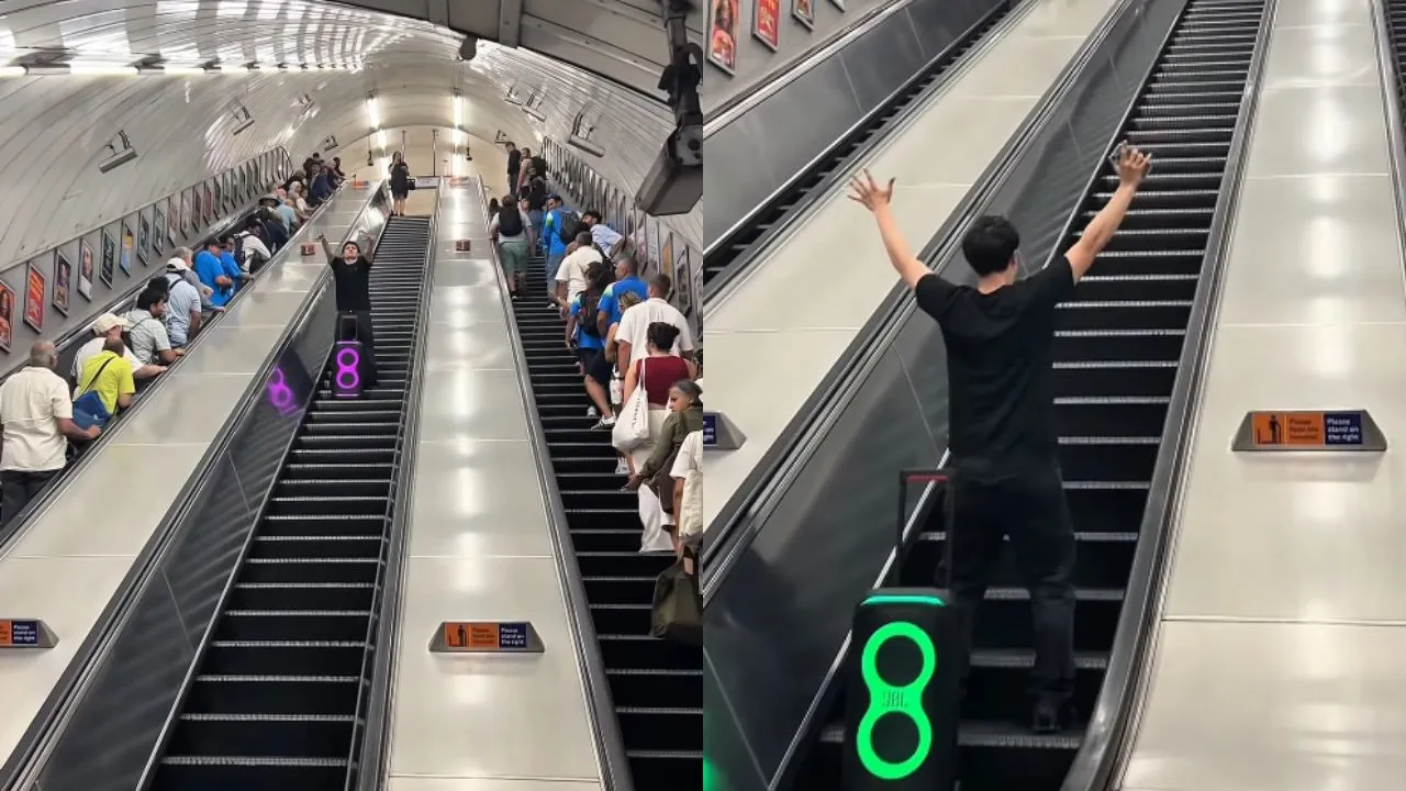 man-dances-to-mundian-to-bach-ke-on-london-underground-escalator-in-viral-video-indian-commuters-cheer-and-whistle