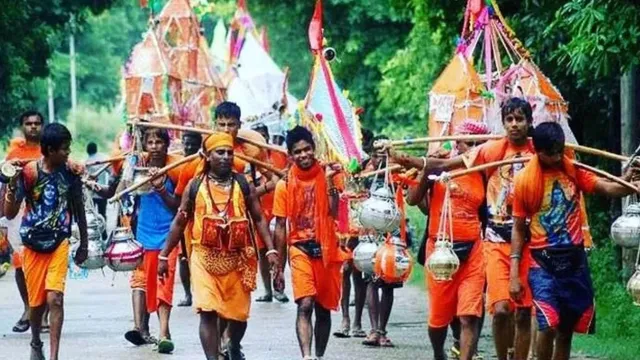 kanwar-yatra-2025-up-police-bans-devotees-from-carrying-trident-hockey-sticks-similar-items-during-pilgrimage