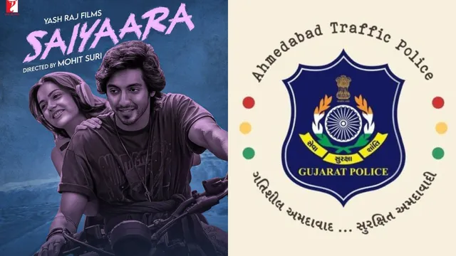 saiyaara-fever-hits-ahmedabad-traffic-police-promotes-road-safety-awareness-cleverly