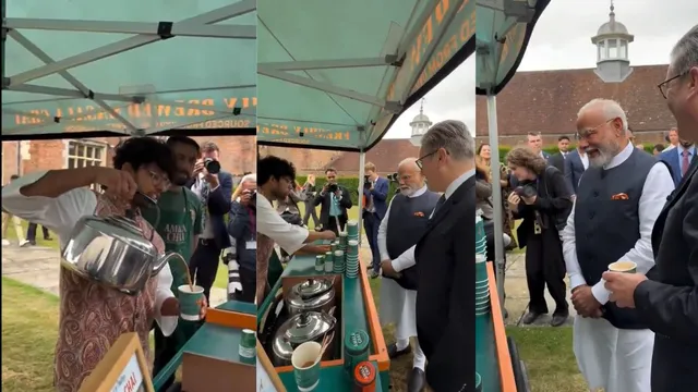 pm-modi-one-chaiwala-to-another-moment-in-uk-as-he-sips-tea-with-keir-starmer-at-chequers-video