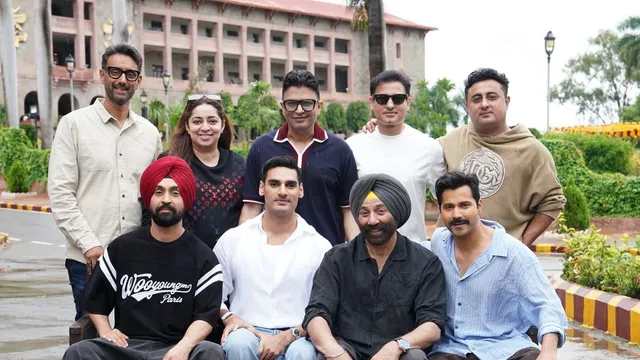 diljit-dosanjh-wraps-up-border-2-shoot-gives-laddu-treat-to-varun-dhawan-and-ahan-shetty-on-set