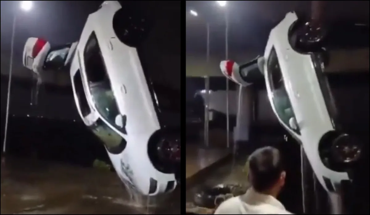 mumbai-following-google-maps-woman-drives-car-into-ditch-rescued-watch