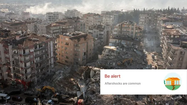 Damage in syria from earthquake