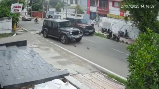 thar-driver-hits-elderly-man-twice-in-jammu-first-takes-wrong-turn-then-reverses-into-him-in-shocking-road-rage-incident