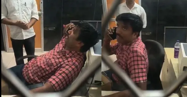 karnataka-railway-clerk-suspended-after-ignoring-passengers-while-on-phone-call