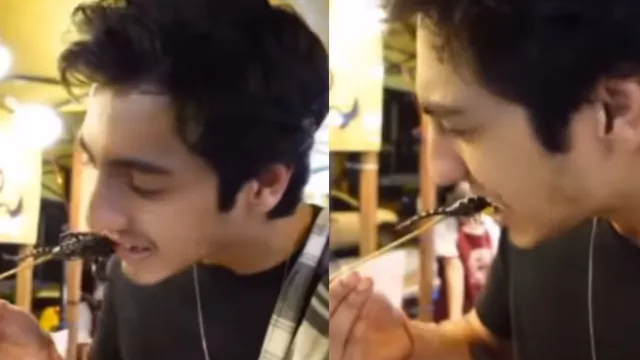 ahaan-panday-eats-scorpion-in-viral-video-fans-shocked-with-saiyaara-star-wild-dare