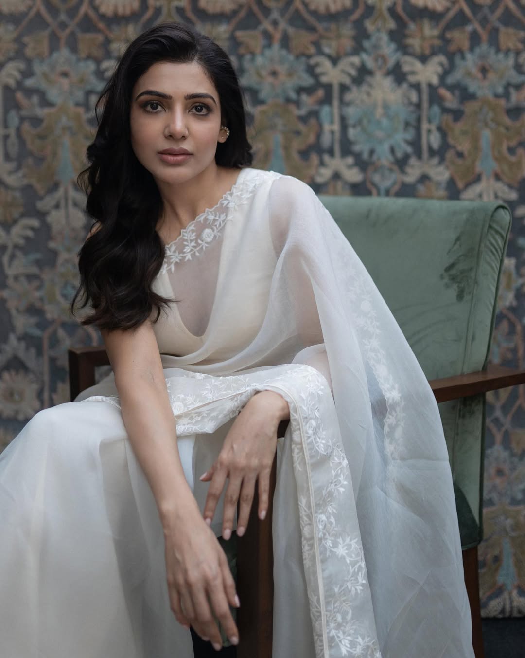 Samantha Ruth Prabhu In Organza Saree