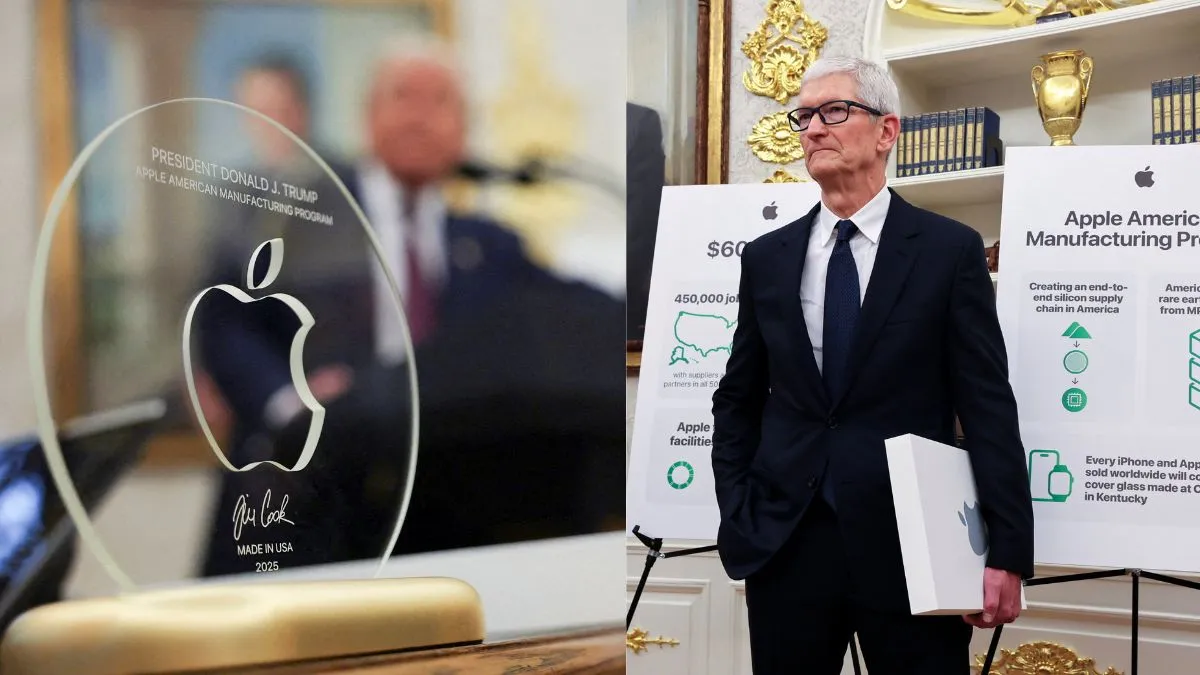 Apple CEO Tim Cook Gifts Trump 24K Gold And Glass Statue | How Much Does It  Cost?