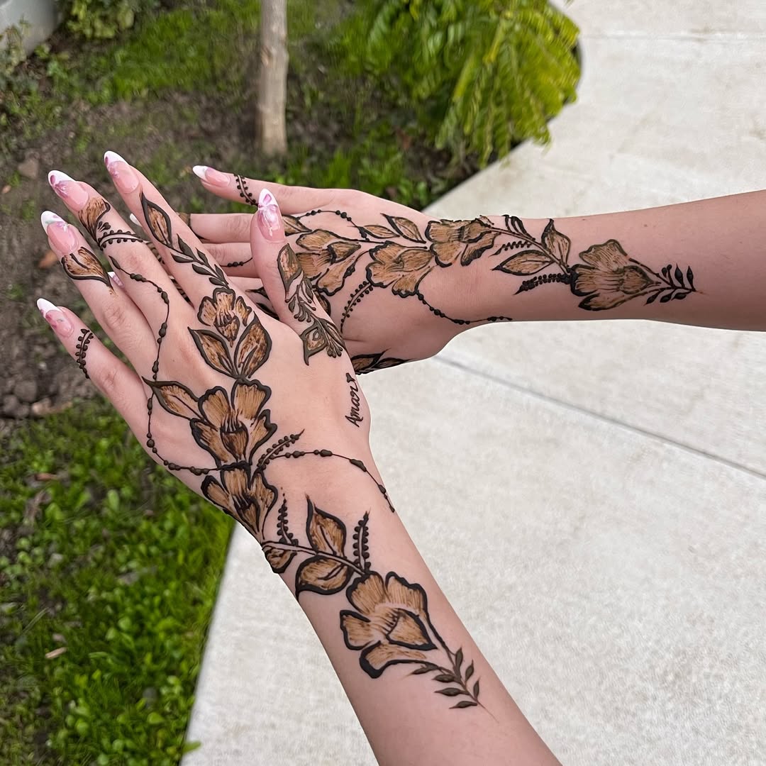 Floral Mehndi Designs