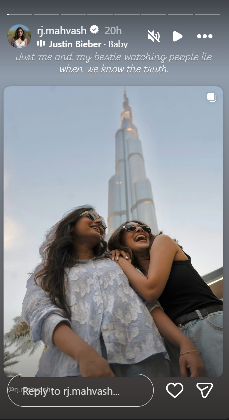 RJ Mahvash Instagram post 