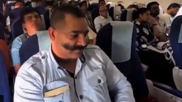kargil-war-hero-nayak-deep-chand-receives-heartfelt-mid-air-honour-on-indigo-flight-lost-3-limbs-but-spirit-remains-strong-video