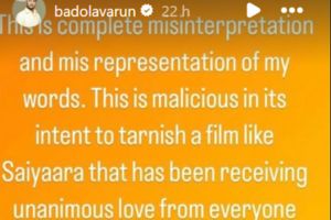 varun badola saiyaara comment