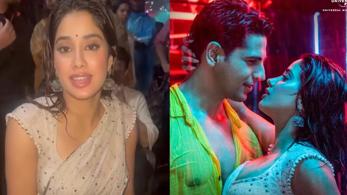 janhvi-kapoor-reveals-bheegi-saree-song-from-sidharth-malhotra-starrer-param-sundari-was-shot-in-just-9-hours-shares-bts-video