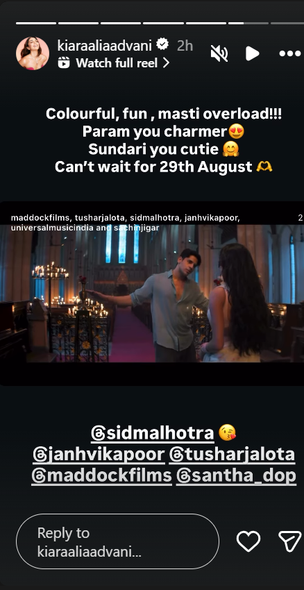 kiara advani param sundari trailer