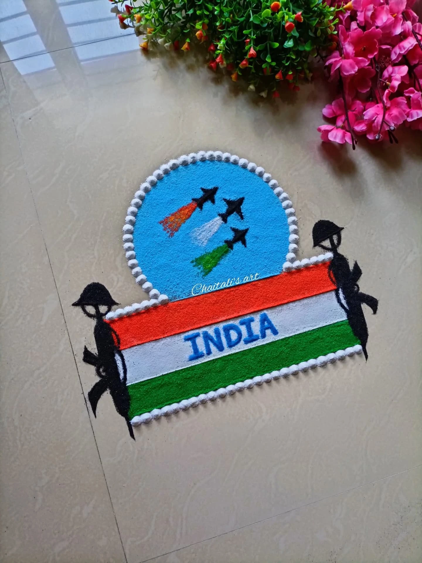 independence day rangoli for school