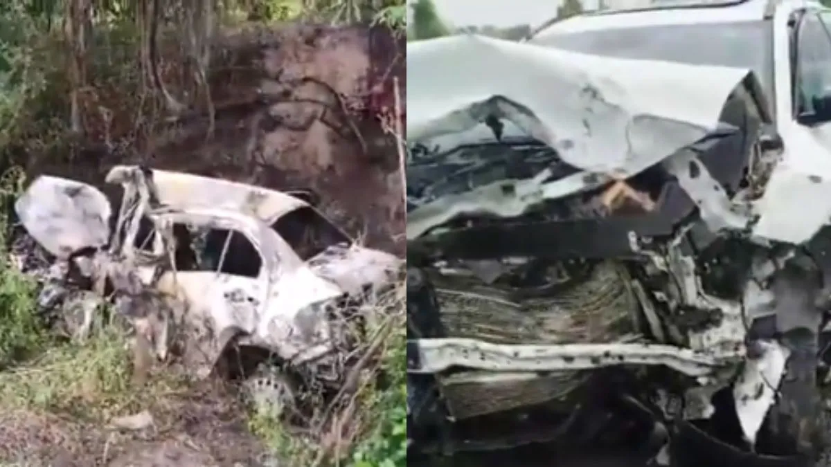 gujarat-accident-eight-dead-several-injured-after-crash-between-two-cars-surendranagar-video