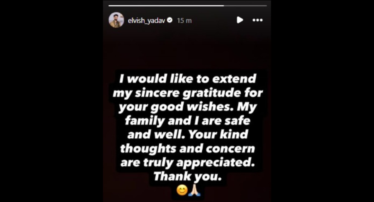 Elvish Yadav IG story