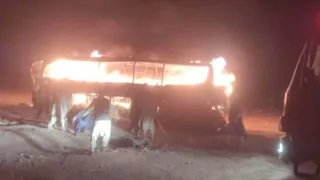 Afghanistan Horror: 70 Passengers Burnt Alive After Bus Carrying Migrants Catches Fire Following Accident
