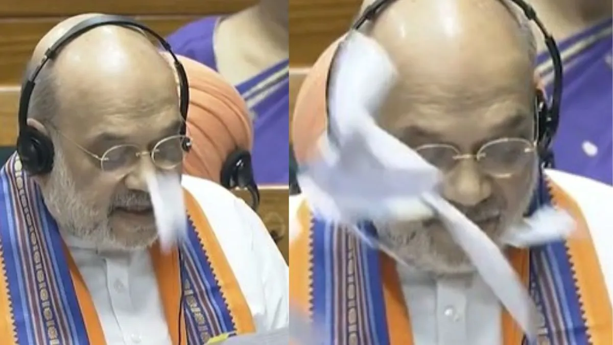 govt-vs-oppn-in-lok-sabha-over-bills-to-remove-pm-cms-mps-throw-torn-copies-at-amit-shah-video