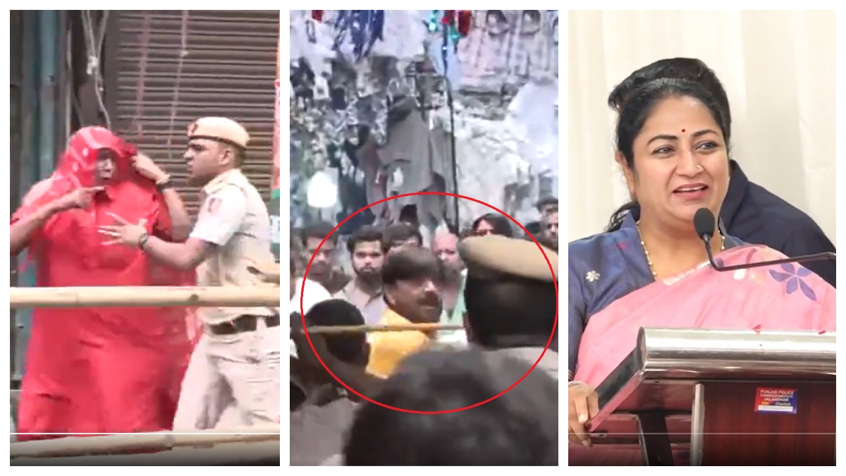 delhi-cm-rekha-gupta-first-public-appearance-at-vastrika-2025-event-in-gandhi-nagar-after-assault-witnesses-chaos-two-caught-for-creating-ruckus