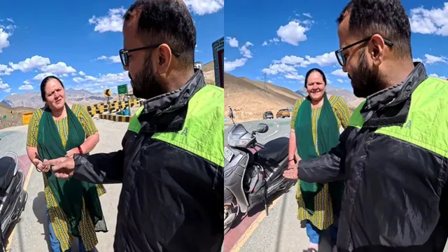 chandigarh-woman-travels-solo-to-ladakh-on-scooty-internet-calls-her-truly-inspiring-aunty-is-a-legend-viral-video