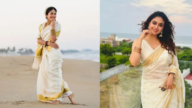 happy-onam-2025-5-white-golden-saree-looks-by-south-indian-actresses-for-keralas-grand-festival-sai-pallavi-keerthy-suresh