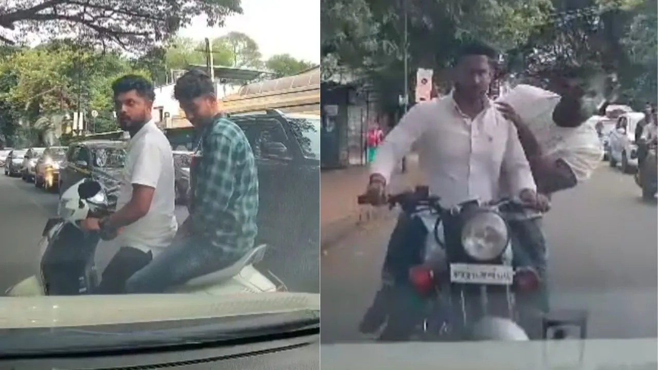 man-stops-bikers-from-driving-on-the-wrong-side-gets-brutally-thrashed-in-return-pune-viral-video