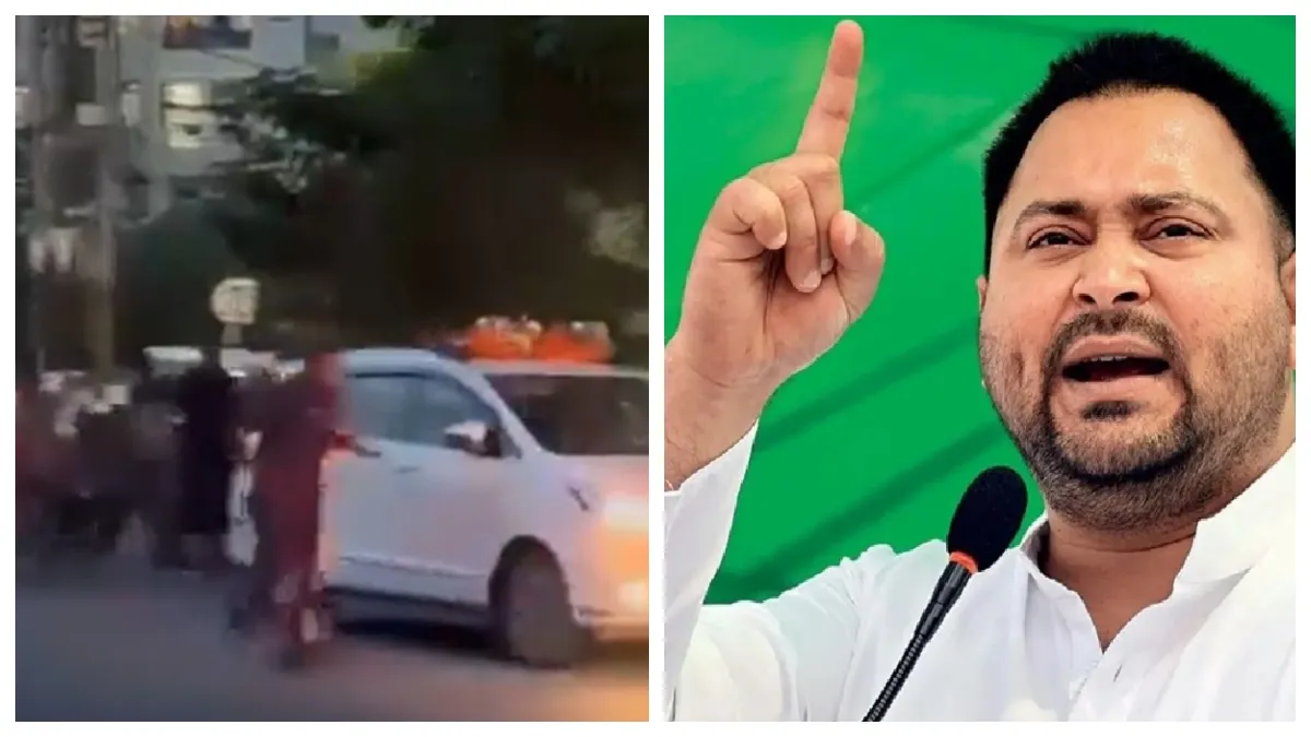patna-children-death-row-arrogant-and-elite-tejashwi-yadav-criticises-govt-after-mangal-pandey-vehicle-attacked-by-mob